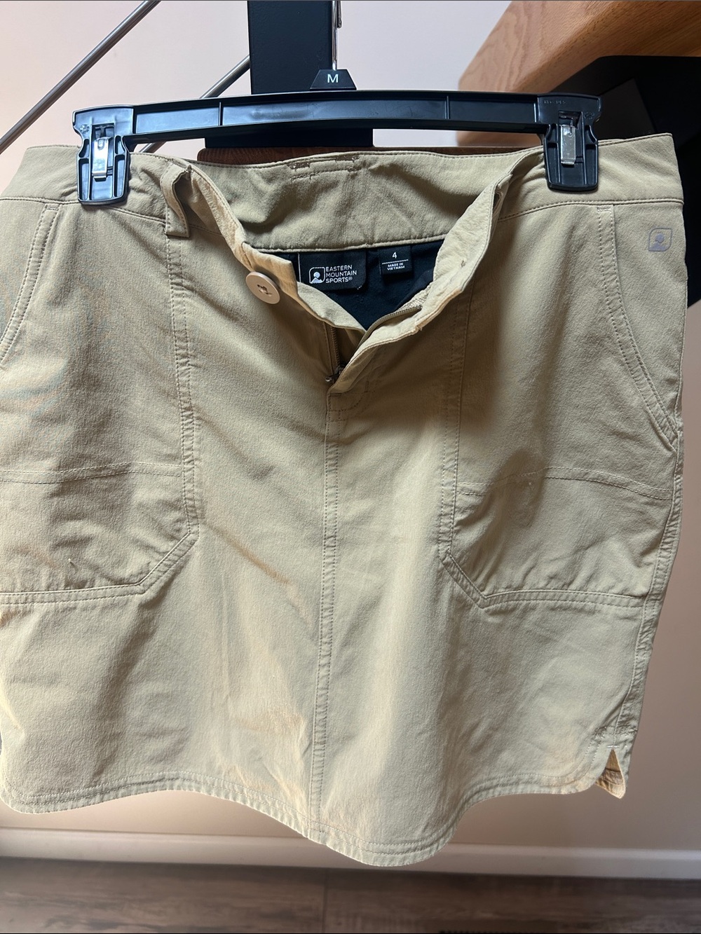 Eastern Mountain Sports Light Khaki Cotton Utility Skort